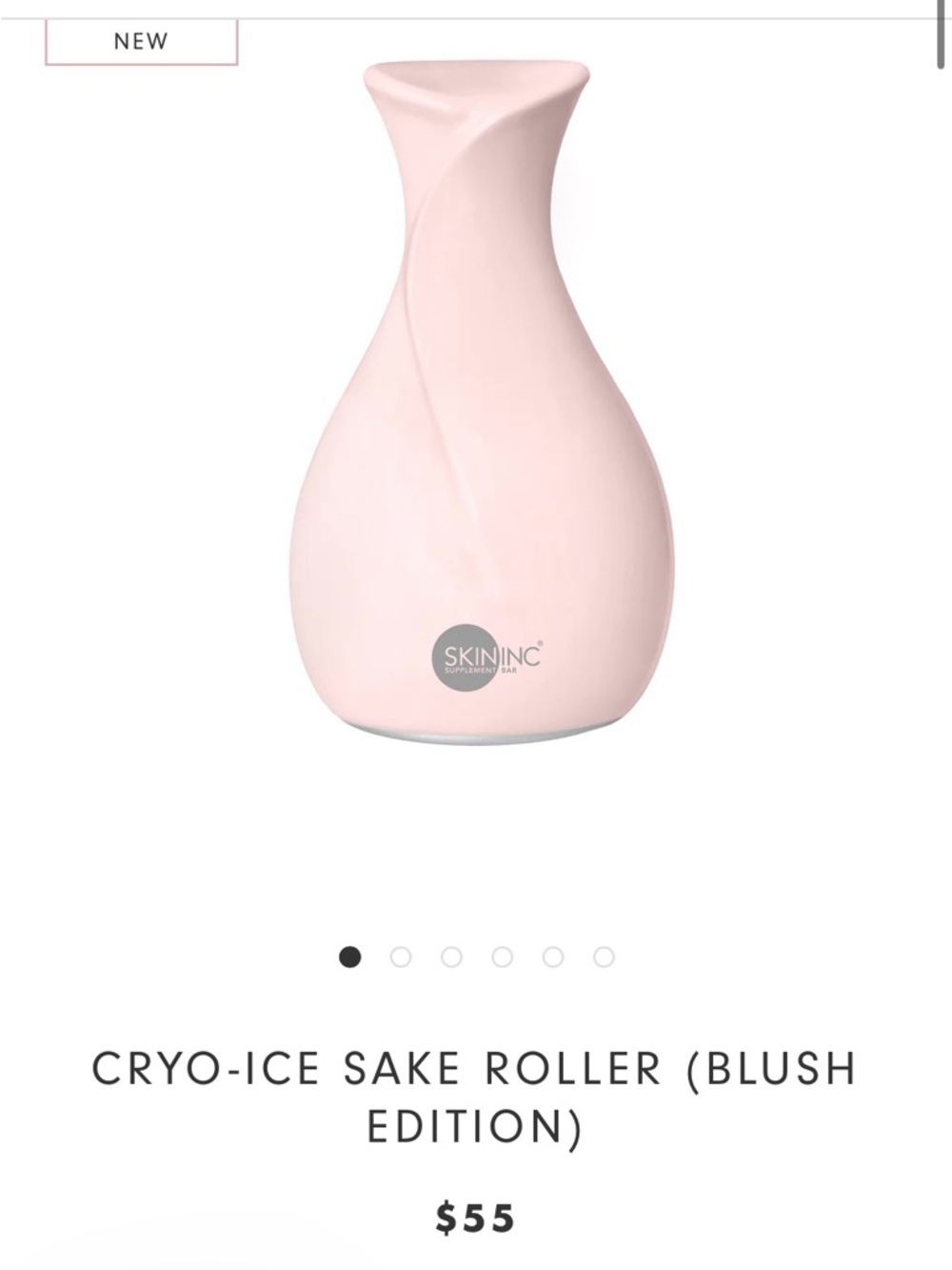 SkinInc Cryo-Ice Sake Roller — Blush